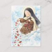 St. Therese Jesus Crucifix Novena Holy Card Visitenkarte (Vorderseite)