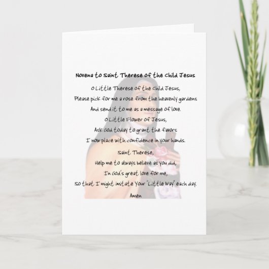 St. Therese Karte (Vorderseite)