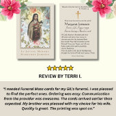 St. Therese Katholische Beerdigungskarte -
