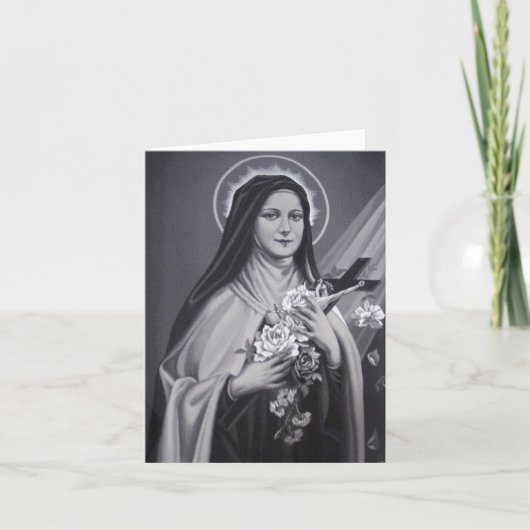 St. Therese katholische Carmelite Nun religiös Karte (Vorderseite)