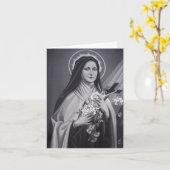 St. Therese katholische Carmelite Nun religiös Karte (Gelbe Blume)