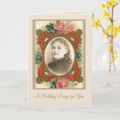 St. Therese Katholische Heilige Religiöse Nun Karte (Gelbe Blume)