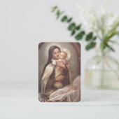 St. Therese Katholische Weihnachtskartentraining Visitenkarte (Stehend Vorderseite)