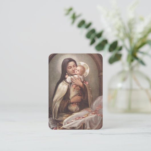 St. Therese Katholische Weihnachtskartentraining Visitenkarte (Stehend Vorderseite)