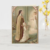 St.-Therese-Kommunion-Karte Karte (Gelbe Blume)