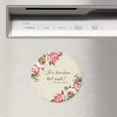 St. Therese "Liebe allein, dass zählt" mit rosa Ro Magnet (In Situ (Geschirrspüler))