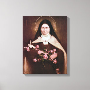 St. Therese Lisieux Devotional Bildes Leinwanddruck