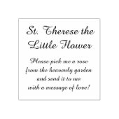 St. Therese Little Blume Novena Gebet Gummistempel (Prägung)