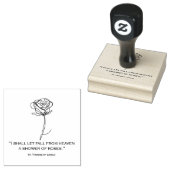 St. Therese Little Blume Religious Nun Quote Gummistempel (Stempel)