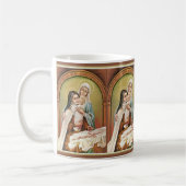 St. Therese Mary Baby Jesus Manger Rose Kaffeetasse (Links)
