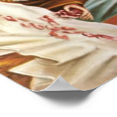 St. Therese Mary Baby Jesus Manger Rose Poster (Ecke)