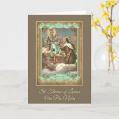 St. Therese & Mary Grußkarte mit Gebet Karte (Gelbe Blume)