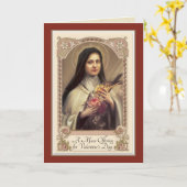 St. Therese Mass Angebot St. Valentinstag Karte (Gelbe Blume)