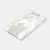 St. Therese mit Rosen, Kruzifix u. Engeln Post-it Klebezettel (angewinkelt)