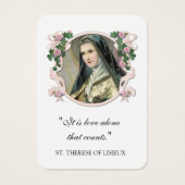 St. Therese of Lisieux Gebet Beileid Beerdigung (Vorderseite)