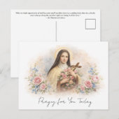St. Therese of Lisieux "Little Way"  Postkarte (Vorne/Hinten)
