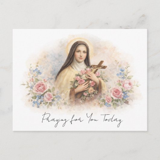St. Therese of Lisieux "Little Way"  Postkarte (Vorderseite)