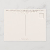 St. Therese of Lisieux "Little Way"  Postkarte (Rückseite)