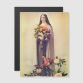 St. Therese of Lisieux magnetische heilige Karte (Vorne/Hinten)