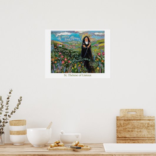 St. Therese of Lisieux Poster (Küche)
