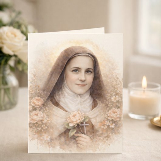 St. Thérèse of Lisieux Roses Scripture  Karte