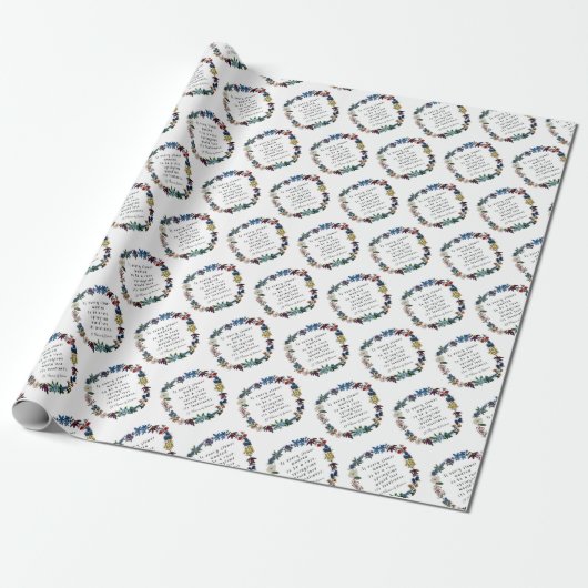 St Thèrése of Lisieux Wrapping Paper Geschenkpapier (Ungerollt)