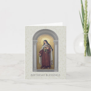 St. Therese of the Child Jesus Birthday Karte