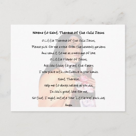 St. Therese Postkarte (Vorderseite)