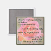 St. Therese Quote Magnet (Vorderseite/Rückseite)