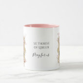 St. Therese Religious Carmelite Pink Floral Tasse (Zentrum)