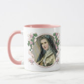 St. Therese Religious Carmelite Pink Tasse (Links)