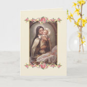 St. Therese Religious Catholic Carmelite Nun Card Karte (Gelbe Blume)