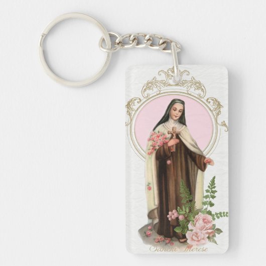 St. Therese von dem Kinderjesus-religiösen Schlüsselanhänger (Vorderseite)