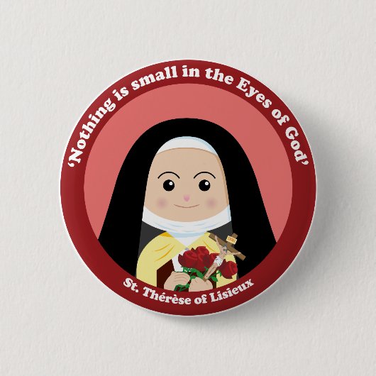 St. Thérèse von Lisieux Button (Vorderseite)