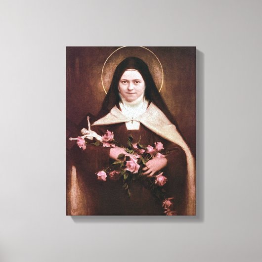 St Therese von Lisieux Devotional Image. Leinwanddruck (Vorderseite)