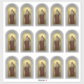 St. Therese von Lisieux, die kleine Blume Aufkleber (Blatt)