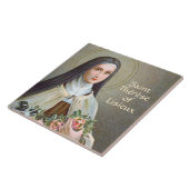 St. Therese von Lisieux die kleine Blume (BJE 01) Fliese (Seite)