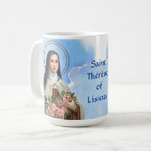 St. Therese von Lisieux die kleine Blume (BJE 01) Kaffeetasse (Vorderseite Links)