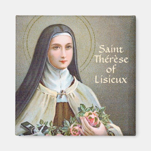 St. Therese von Lisieux die kleine Blume (BJE 01) Magnet (Vorne)
