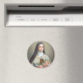 St. Therese von Lisieux die kleine Blume (BJE 01) Magnet (In Situ (Geschirrspüler))