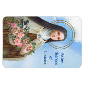 St. Therese von Lisieux die kleine Blume (BJE 01) Magnet (Horizontal)
