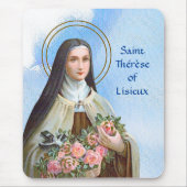 St. Therese von Lisieux die kleine Blume (BJE 01) Mousepad (Vorne)