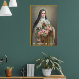 St. Therese von Lisieux die kleine Blume (BJE 01) Poster