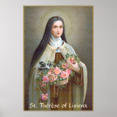 St. Therese von Lisieux die kleine Blume (BJE 01) Poster (Vorne)