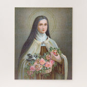 St. Thérèse von Lisieux die kleine Blume (BJE 01) Puzzle (Vertikal)