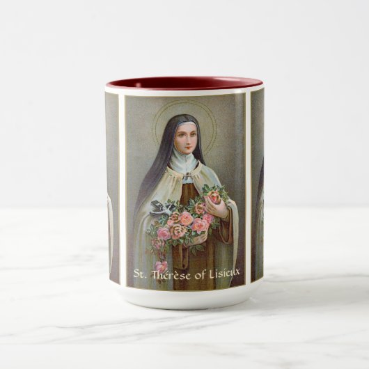 St. Therese von Lisieux die kleine Blume (BJE 01) Tasse (Zentrum)