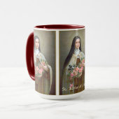 St. Therese von Lisieux die kleine Blume (BJE 01) Tasse (Vorderseite Links)