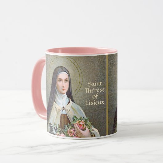 St. Therese von Lisieux die kleine Blume (BJE 01) Tasse (Vorderseite Links)