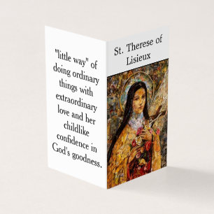 St. Therese von Lisieux Gebetskarte