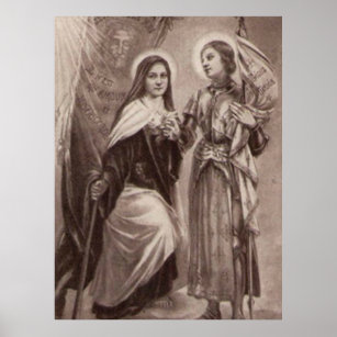 St. Therese von Lisieux Joan von Arc Katholischen  Poster